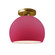 Small Globe Semi-Flush (254|CER-6350-CRSE-BRSS)