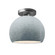 Small Globe Semi-Flush (254|CER-6350-CONC-NCKL)