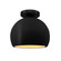 Small Globe Semi-Flush (254|CER-6350-CBGD-MBLK)