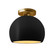 Small Globe Semi-Flush (254|CER-6350-CBGD-BRSS)