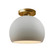 Small Globe Semi-Flush (254|CER-6350-BIS-BRSS)
