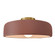 Large Spire Semi-Flush (254|CER-6345-CLAY-BRSS)