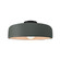 Medium Spire Semi-Flush (254|CER-6343-PWGN-MBLK)