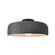 Medium Spire Semi-Flush (254|CER-6343-GRY-MBLK)