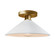 Flare Semi-Flush (254|CER-6330-WTWT-BRSS-LED1-700)