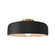 Medium Spire Semi-Flush (254|CER-6343-BLK-BRSS)