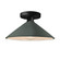 Flare Semi-Flush (254|CER-6330-PWGN-MBLK)