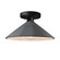 Flare Semi-Flush (254|CER-6330-GRY-MBLK)