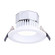 LED Baffle Recess Downlight, 4'' White Color Trim, 9W Dimmable, 3000K, 500 Lumen, Recess mounted (801|DL-4-9NR-WH-C)