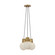 Mina Alabaster 3-Light Small Chandelier (7355|SLCH54222IHAB)