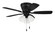 Wheeler 42'' 5-Blade 3-Light Ceiling Fan in Flat Black w/ Flat Black/Greywood Blades; Integrated (20|WHL42FB5C3)