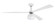 Otto 60'' 3-Blade Ceiling Fan in White/Polished Nickel w/ White Blades; Light Kit Included (optio (20|OTT60WPLN3)
