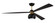 Otto 60'' 3-Blade Ceiling Fan in Flat Black/Satin Brass w/ Flat Black Blades (20|OTT60FBSB3)