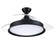 Union 42'' 3-Blade Indoor/Outdoor (Damp) Ceiling Fan in Flat Black w/ Clear Acrylic Blades (20|UN42FB3)