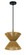 Serena 1 Light Pendant in Flat Black/Walnut (20|58591-FBWAL)