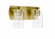 Hendrix 2 Light Vanity in Satin Brass (20|17614SB2)
