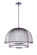 24.25â€ Diameter Sculptural Statement Metal Mesh Dome 2 Shade Pendant in Brushed Polished Nickel (20|P1006BNK-LED)