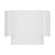 1 Light White ADA Sconce with White Metal Shade with Shiny White Inside (108|50299-03)