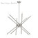 12 Light Brushed Nickel Large Chandelier (108|47007-91)