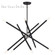 10 Light Black Medium Chandelier (108|47006-04)