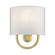 1 Light Soft Gold ADA Sconce with Hand Crafted Off-White Fabric Shade (108|42891-33)