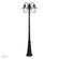 Multi Head Black Outdoor Post Light with Clear Beveled Glass (108|21863-04)