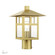 1 Light Textured Black Large Outdoor Post Top Lantern with Clear Glass (108|21325-32)