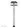 Multi Head Black Outdoor Post Light with Brushed Nickel Accents and Clear Glass (108|20597-04)