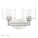 2 Light Brushed Nickel Vanity Sconce with Mouth Blown Clear Glass (108|17912-91)
