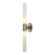 Long Cylinder 2-Light Vanity Lamp in Matte Satin Nickel with White Opal Glass (91|BV821-10-16M)