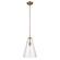 Everly 15.25'' 1-Light Cone Pendant with Clear Glass in Natural Brass (10687|42199NBR)