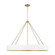 6-Light Modern Circular Metal Chandelier in Matte White with Painted Matte Brass Interior (42|453061RE)