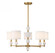 Cardiff 5-Light Chandelier in Warm Brass (641|V6-L1-9722-5-322)