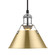 Yep by Golden Lighting Orwell 1-light 8in Pendant in Chrome and Brushed Champagne Brass shade (36|3306-S CH-BCB)