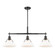 Orwell BLK 3 Light Linear Pendant in Matte Black with Opal Glass (36|3306-LP BLK-OP)