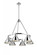 Orwell CH 6 Light Chandelier in Chrome with Chrome shades (36|3306-6 CH-CH)