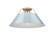 Orwell BCB 3 Light Flush Mount in Brushed Champagne Bronze with Dusky Blue shade (36|3306-3FM BCB-DB)