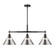 Yep by Golden Lighting Orwell 3-light Island Light in Matte Black and Pewter shade (36|3306-LP BLK-PW)