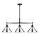 Yep by Golden Lighting Orwell 3-light Island Light in Matte Black and Chrome shade (36|3306-LP BLK-CH)
