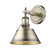 Yep by Golden Lighting Orwell 1-light Vanity in Aged Brass (36|3306-BA1 AB-AB)