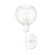 Axel WHT 1 Light Wall Sconce in Matte White with Clear Glass Globe Shades Shade (36|1945-1W WHT-GLOBE-CLR)