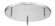 3 Light Ceiling Plate (276|CP1803-CH)