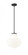 1 Light Pendant (276|7512P13-MB)