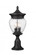 3 Light Outdoor Pier Mounted Fixture (276|5016PHMR-553PM-BK)