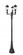 3 Light Outdoor Post Mounted Fixture (276|5016PHMR-3-564P-BK)