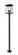 4 Light Outdoor Post Mounted Fixture (276|5015PHBR-5012P-BK)