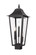 3 Light Outdoor Post Mount Fixture (276|5008PHBS-BK)