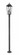 3 Light Outdoor Post Mount Fixture (276|5008PHBR-567P-BK)