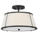 Medium Semi-Flush Mount (87|4893BK)