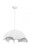 1 Light Pendant in Textured White with Silver Leaf Inside (77|P1915-736)